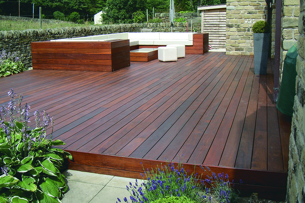 Decking finished with Owatrol products