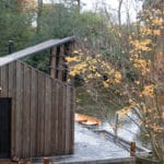 Blue Forest Boat House with Kebony cladding