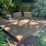 local landscaper installs millboard decking