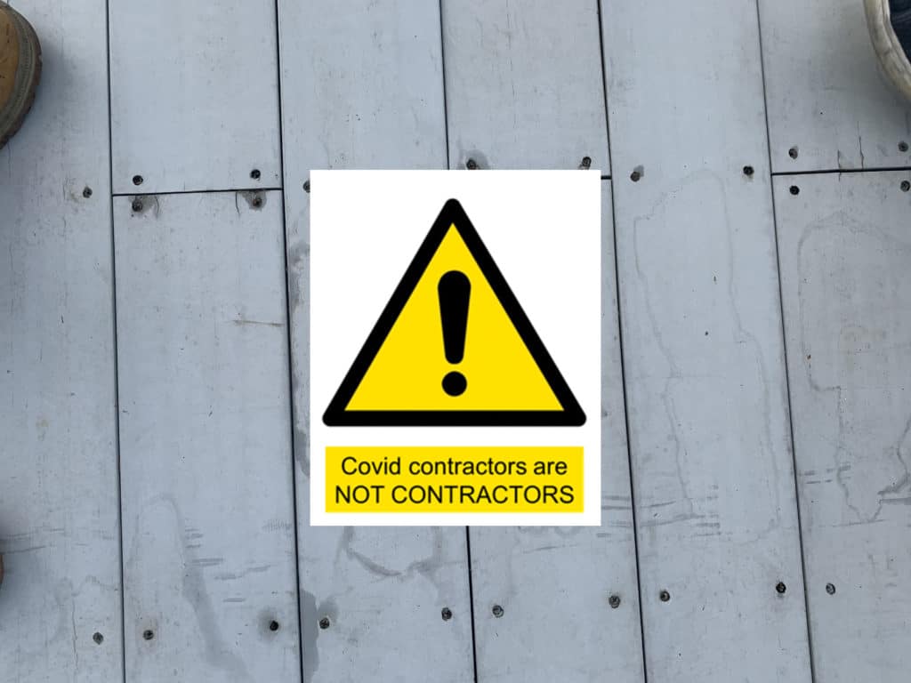 covid contractors are not contractors