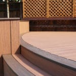 curved composite decking using trex
