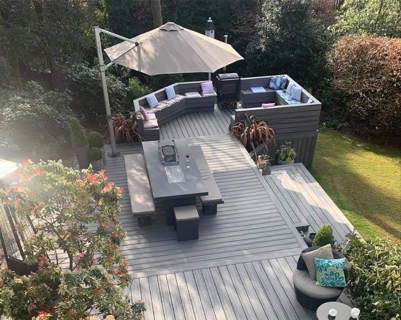 Best large Trex deck AMS Garden services
