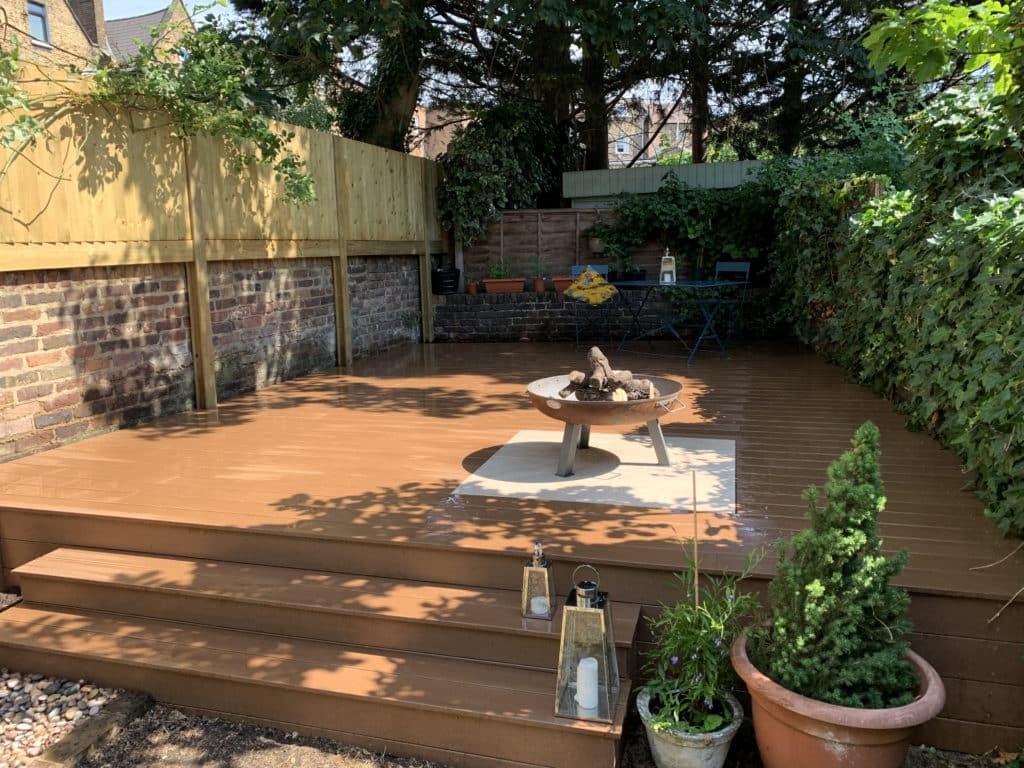Can I have a fire pit on my decking?
