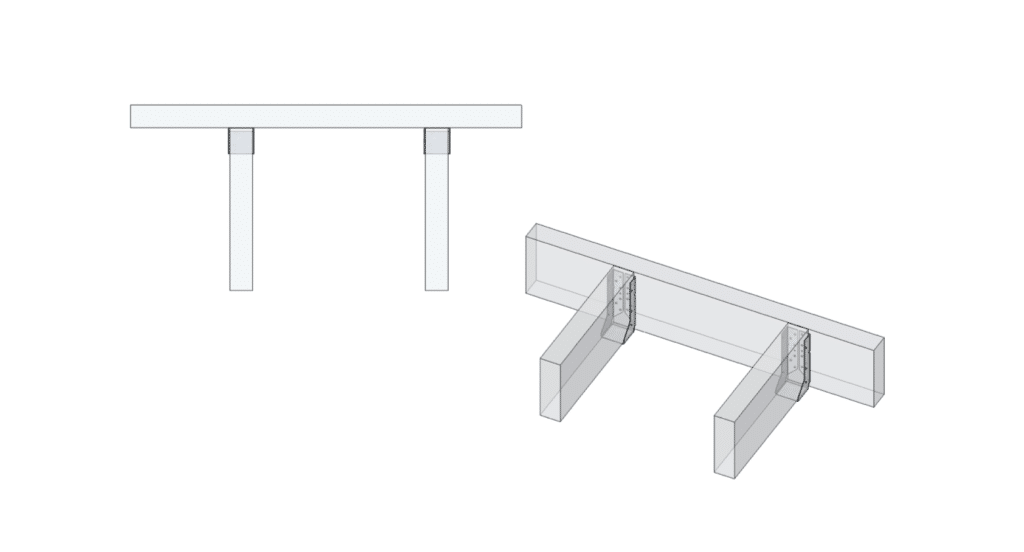 Joist Hanger fixing for decking structure