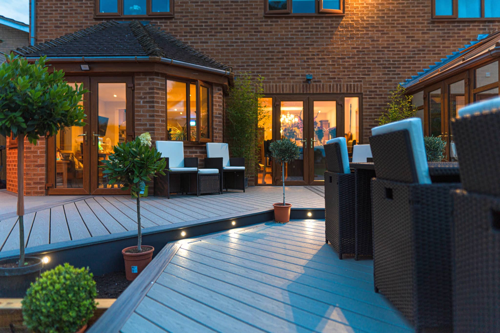 Outdoor living with trex composite decking