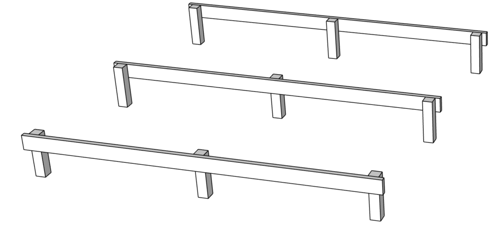 decking posts layout