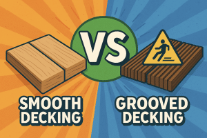 smooth decking or grooved decking