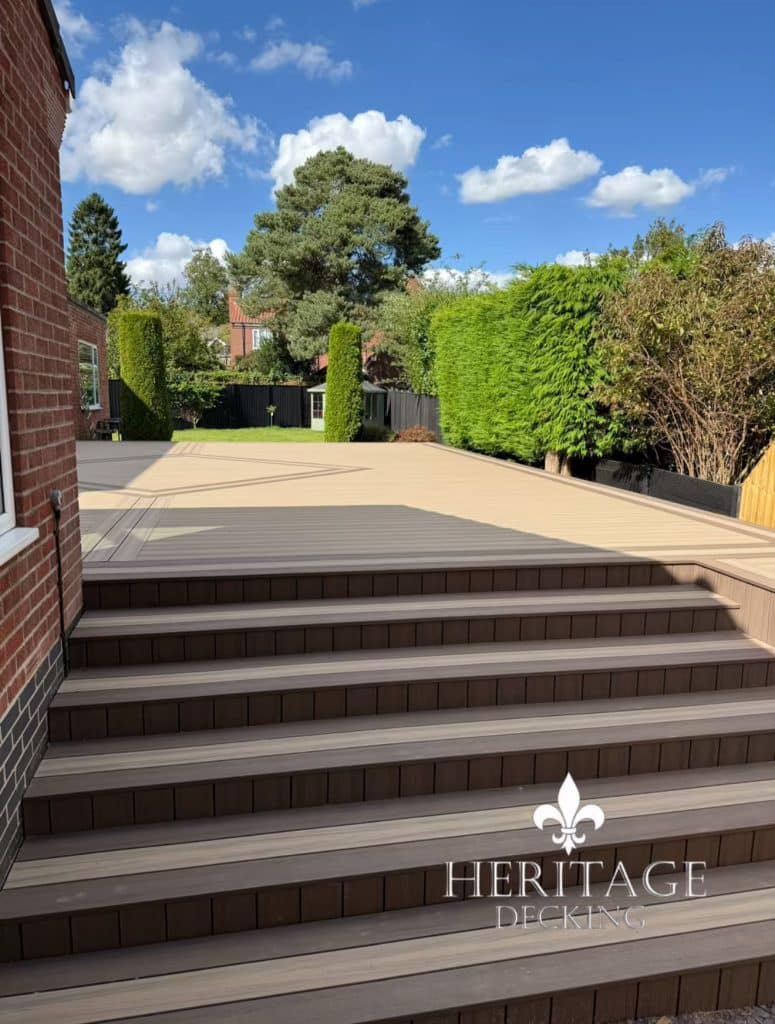 Heritage decking raise decking standards with Deckorators mineral board decking