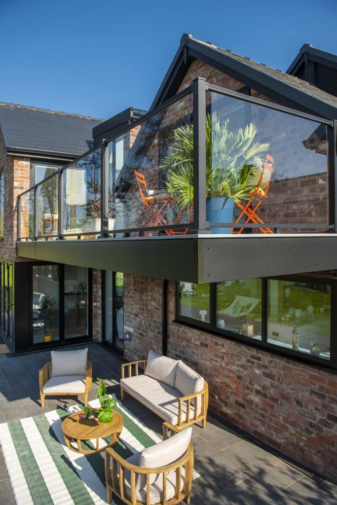 Beautiful decking with RainEscape by Trex