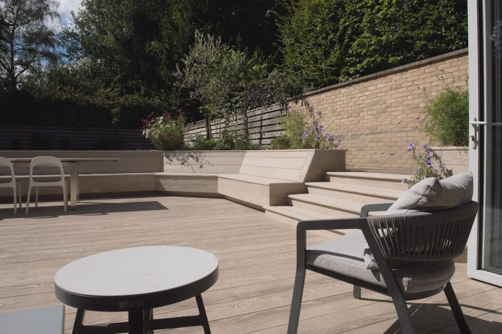 Calm and relaxing decking by kingfisher decking