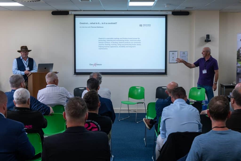 what's hot and what's not decking debate at decking day with Karl Harrison